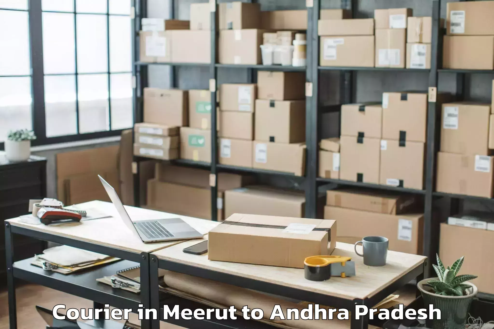 Top Meerut to Yaddanapudi Courier Available